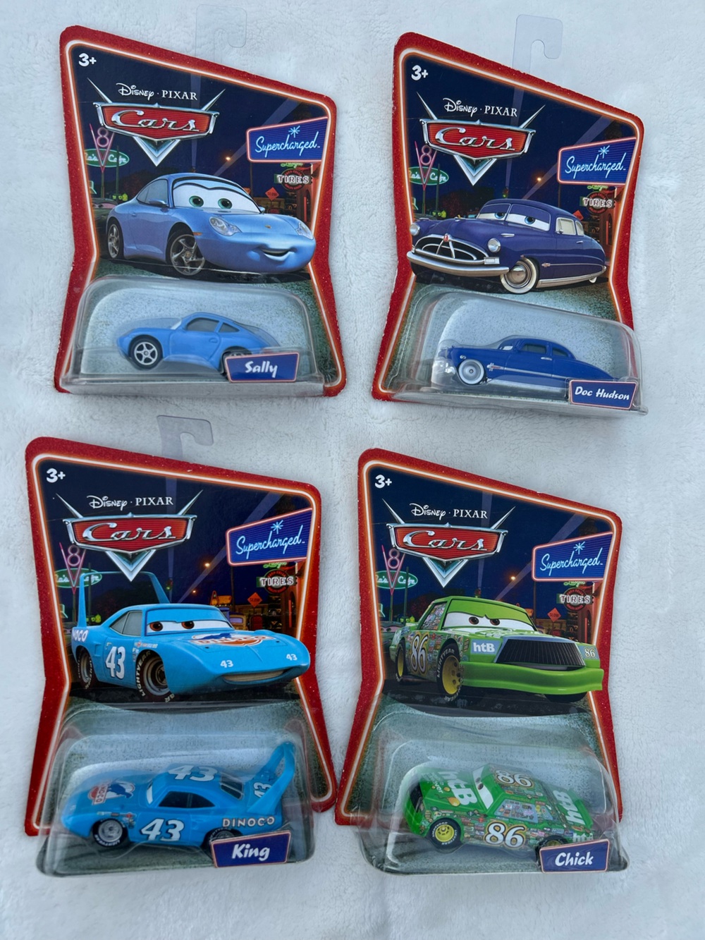 Mattel Cars set of 8 Sealed Vintage Supercharged Series